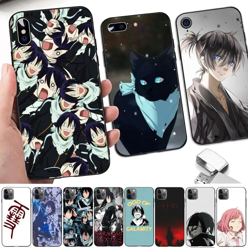 Japanese Yato Noragami Anime Art Phone Case for iphone 13 8 7 6 6S Plus X 5S SE 2020 XR 11 12 pro XS MAX