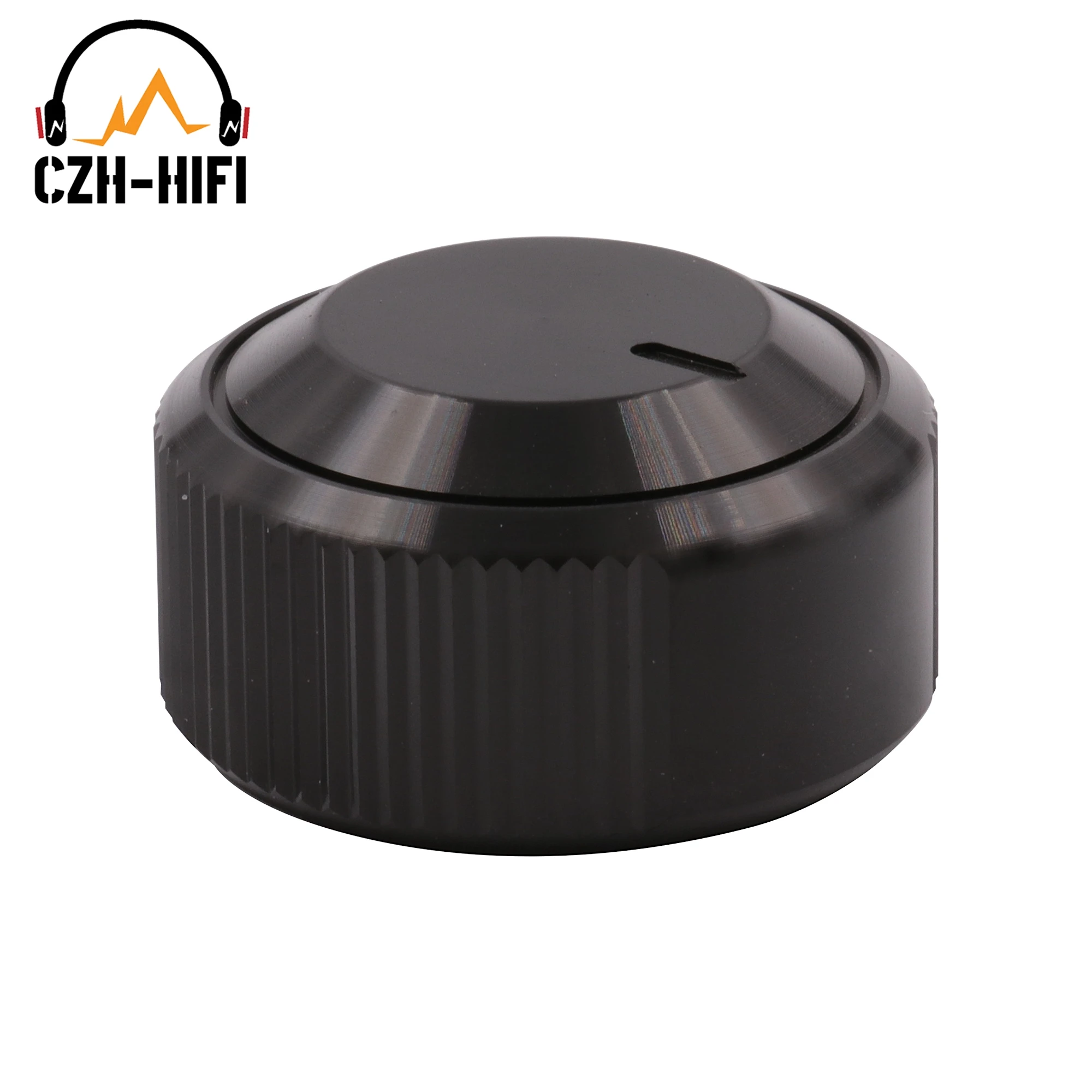 1pc 30x16mm CNC Machined Solid Aluminum Volume Control Knob Button ON for CD Player Amplifier DAC Radio Speaker Potentiometer