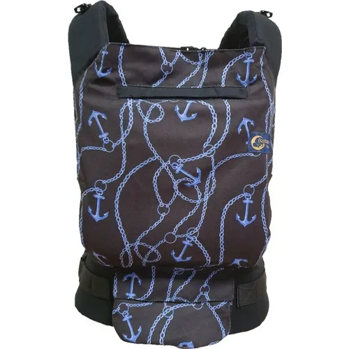 Babalinbaby-Black Blue Anchor Ergonomic Kangaroo