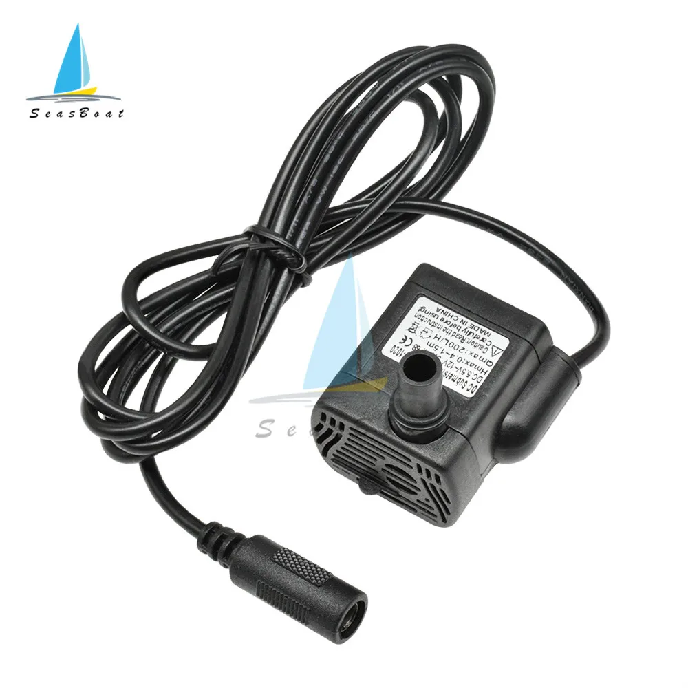 DC 5V 12V 3W 200L/H Ultra-quiet Mini Brushless Submersible Water Pump for Aquarium Fountain Air Fish Pond Tank