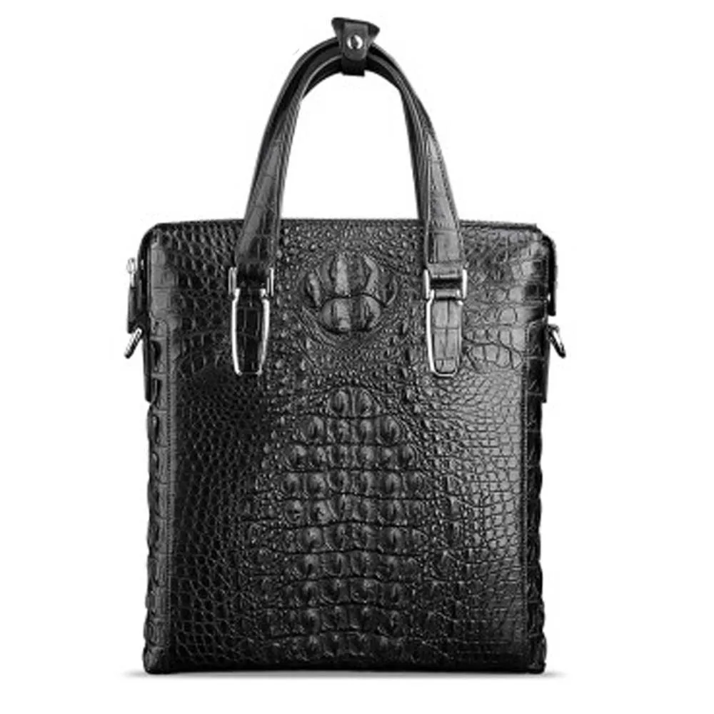 menggeka new crocodile  Single shoulder bag  male  handbag large capacity  business  leisure  handbag  Inclined shoulder bag