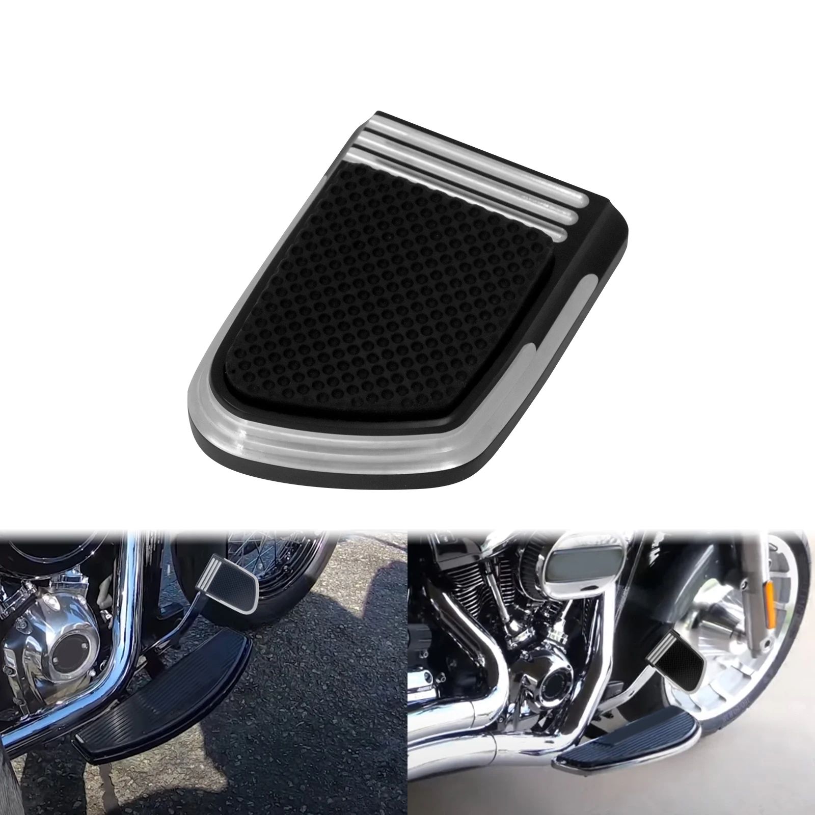 Motorcycle Foot Pegs Rest Small Brake Pedal Pad For Harley Softail FLSB FXBR Breakout 18-Up Rear Brake Lever For Forward Control