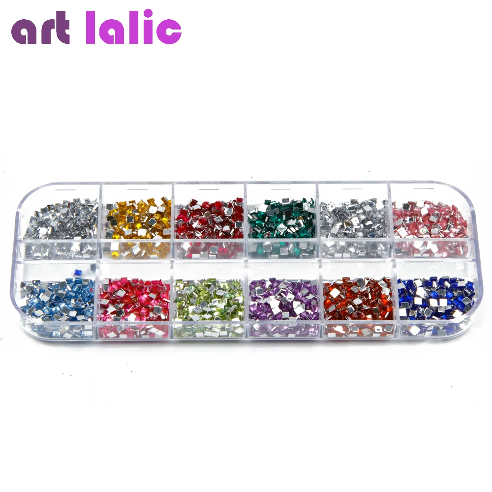 3000Pcs Nail Art Rhinestones Mix Color Teardrop Nails Sticker Gems Crystal Deco Glitters Beautiful Nail Decoration