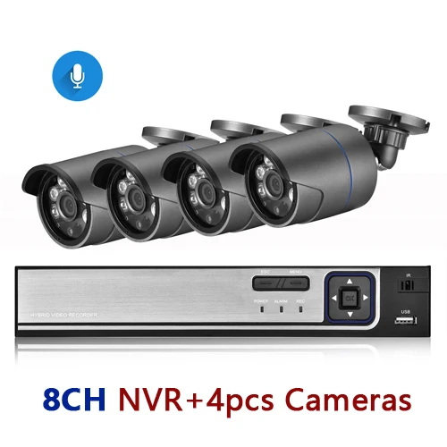 8CH NVR and 4 Camera