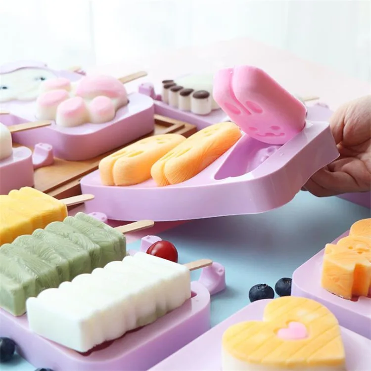 Ice Cream Molds Silicone Popsicle Mold Freeze Ice Cream Maker DIY Dessert Mould Form For Popsicle Mould Cakesicle Mold Tools