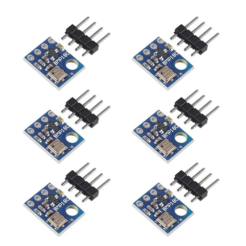 6Pcs GY-68 BMP180 GY68 Digital Barometric Pressure Sensor Board Module compatible with BMP085 For Arduino