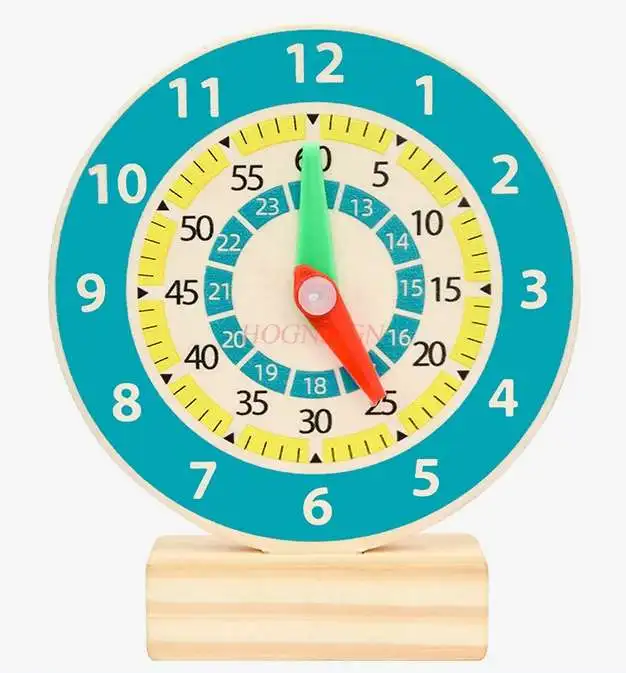 Primary school students clock model children's clock mathematics teaching aids first grade students know time clock learner two