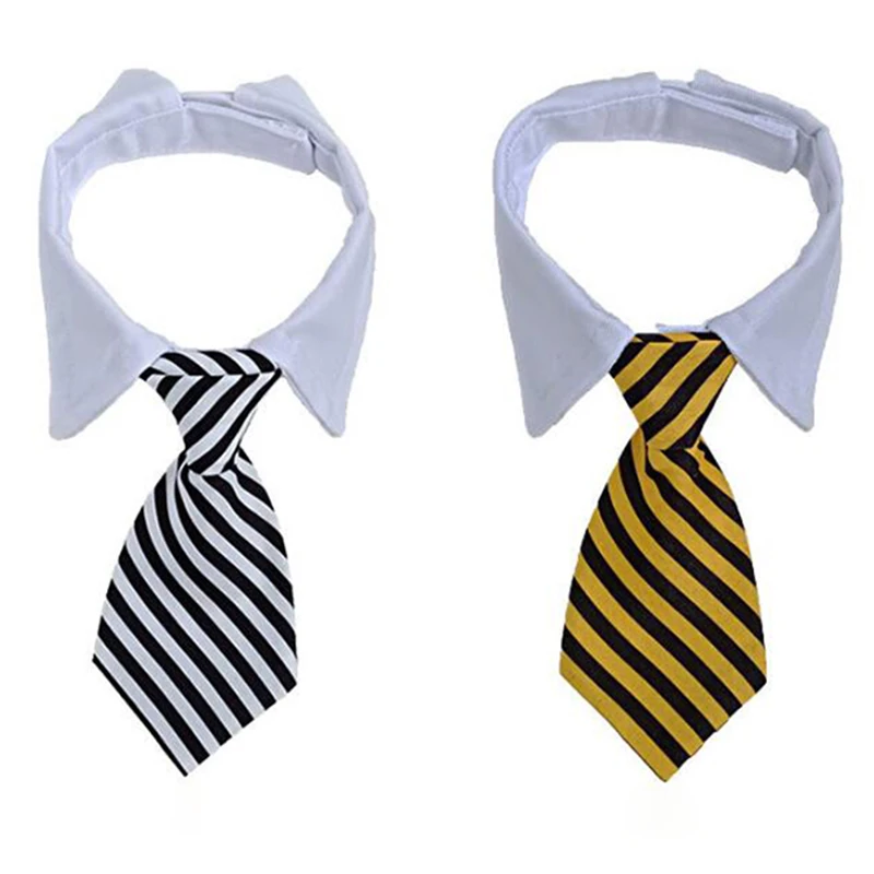 8 Colors Striped Necktie For Small And Medium Dogs Pet Accessories Dog Cat Photo Props Tie Holiday Decoration Pet Collar