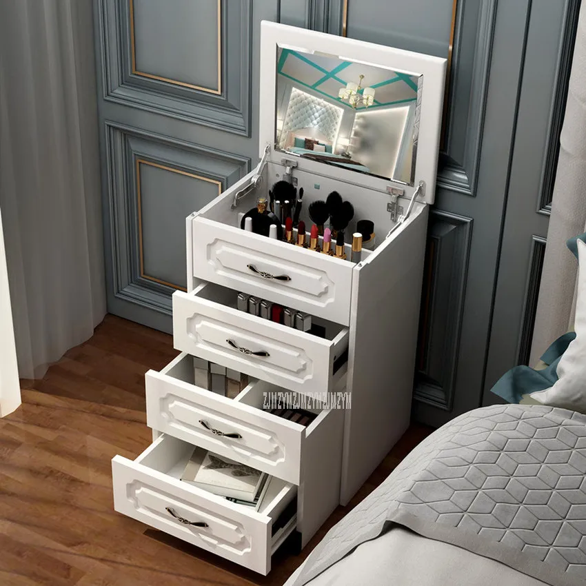 Modern Mini Dressing Table With Drawer Flip Mirror Multi-functional Home Bedroom Makeup Dresser Table Home Family Furniture