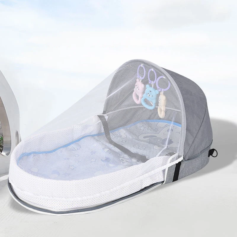 Multifunctionele Bed Mozes Mand Reizen Draagbare Vouwen Wieg Voor Baby Handtas Stijl Baby Wieg Met Klamboe