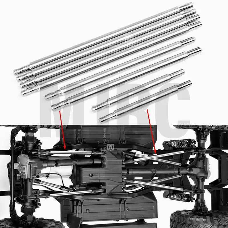 

Trax For TRX4 Defender Stainless Steel Chassis Rod 313 Wheelbase Frame Chassis Metal Upgrade Gax0133s T4 Pull Rod Upgrade