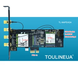 TL-NAPE4GA 3G/4G and WiFi Card Adpater NGFF M2 M.2 Key B and key A to PCIe PCI-E 1x 1X Adpater  PCI-E For desktop