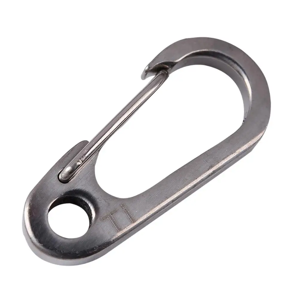 Titanium Alloy Quick-hang Buckle Key Chain Carabiner Flashlight Clip Outdoor Equipment