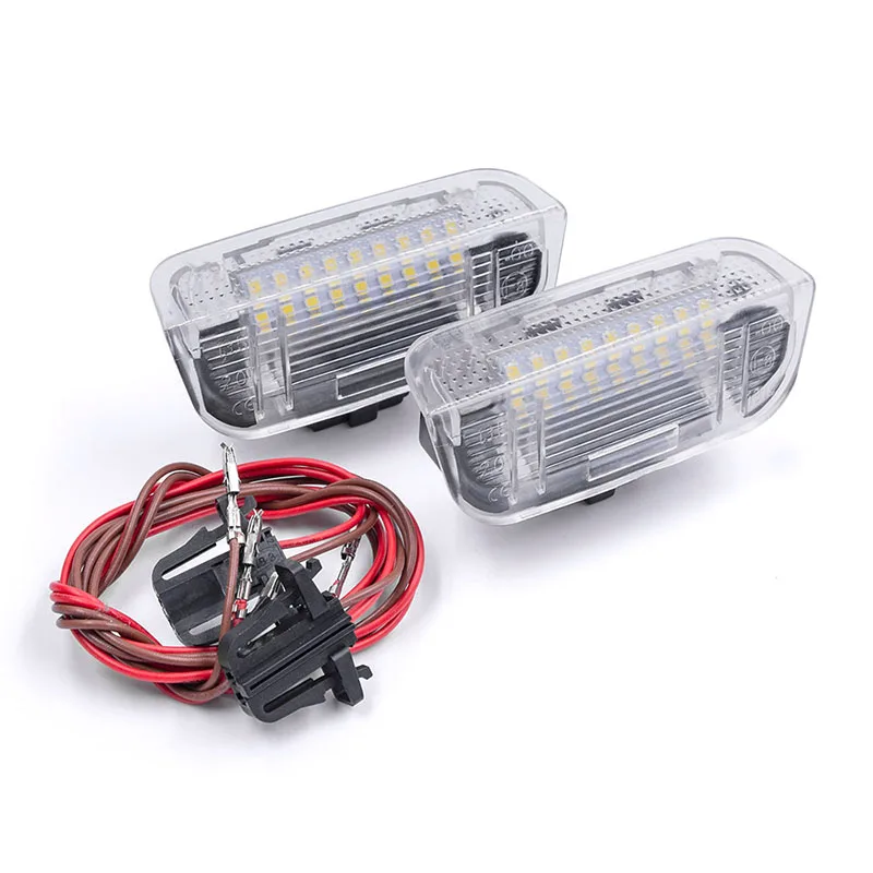 For VW Golf 5/6/ Plus Passat CC Jetta Scirocco Sharan Tiguan EOS Front Rear SMD White Led Door Courtesy Welcome Lights Lamps