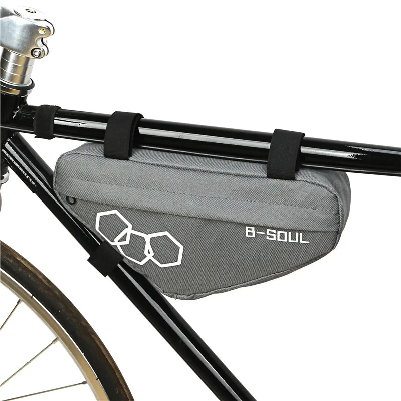 B-SOUL Bike Front Frame Top Tube Front Triangle Saddle Bag Pouch Pannier MTB Portable For Cycling Bike Bag Bicycle Accessories