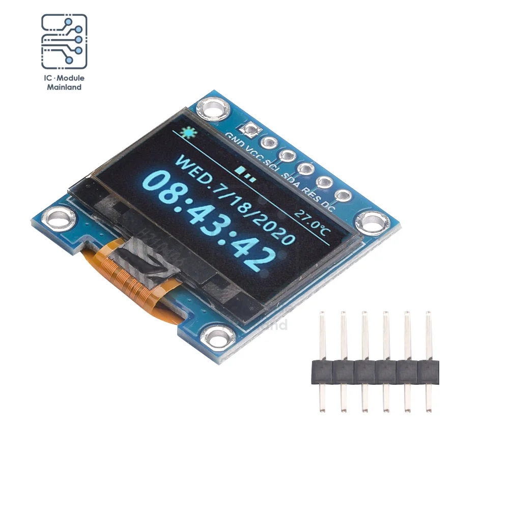 Оригинальный светодиодный модуль O SPI/IIC I2C 0,96 дюйма, белый/синий/желтый, синий, 0,96 дюйма, светодиодный модуль O 128X64 O, Светодиодный ЖК светодиодный дисплея для ARDUINO