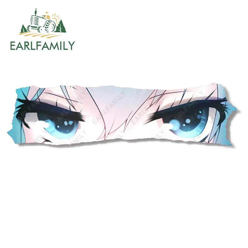 

EARLFAMILY 15cm x 4.5cm Anime Icey Eyes Slap 3D Car Sticker Vinyl Decal Car Styling JDM Classic Cartoon Peek Girl Stickers