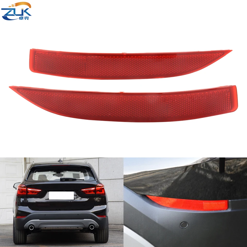 ZUK Rear Bumper Reflector Fog Light Fog Lamp For BMW X1 F48 16D 16I 18D 18I 20D 20DX 25i 28i 2014-2019 61617355547 61617355548