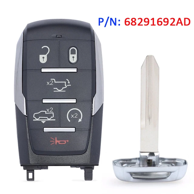 KEYECU OHT-4882056 Für Dodge RAM 1500 Pickup Limited 2019 2020 2021 2022 2023 2024 Smart Keyless 4A Chip Fernbedienungsschlüssel 68442907 – Detail 1