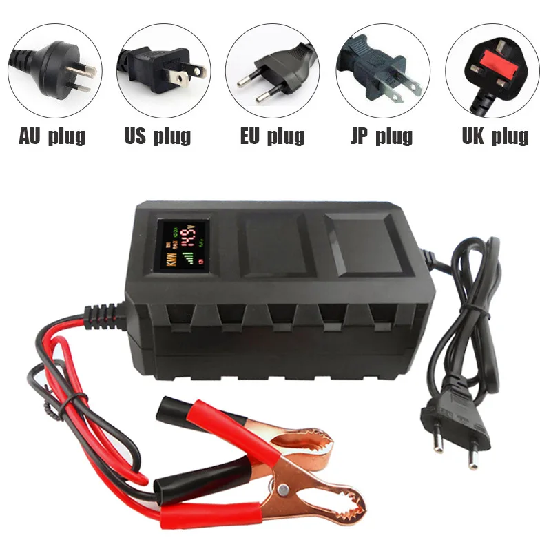 

20A Storage Battery Intelligent Charger 12V Lead Acid Battery AGM Start Storage Battery English Version