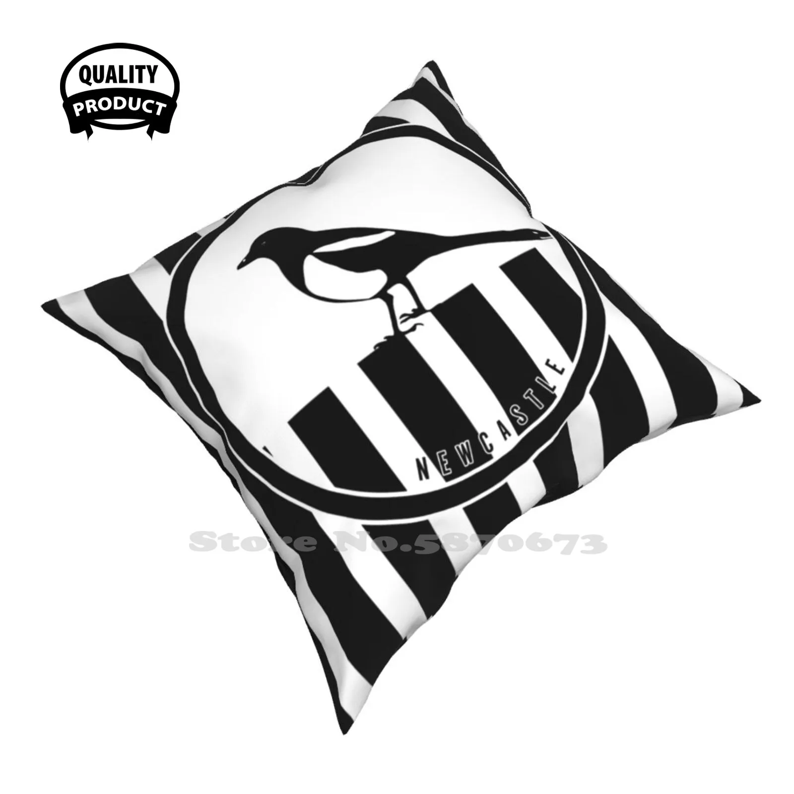 Newcastle-Magpies Soft Comfortable Pillowslip Pillowcase Newcastle United Utd Fc Football Club Soccer Magpies Premier League