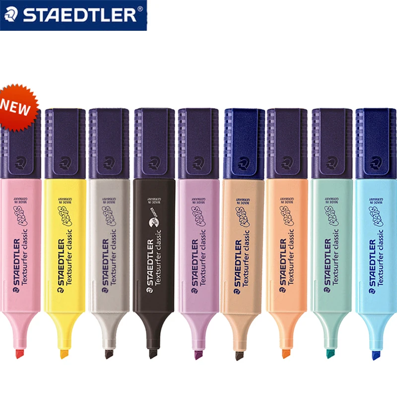 

1pcs STAEDTLER highlighter 364 C Children's Macaron color student office highlights color text highlight marker