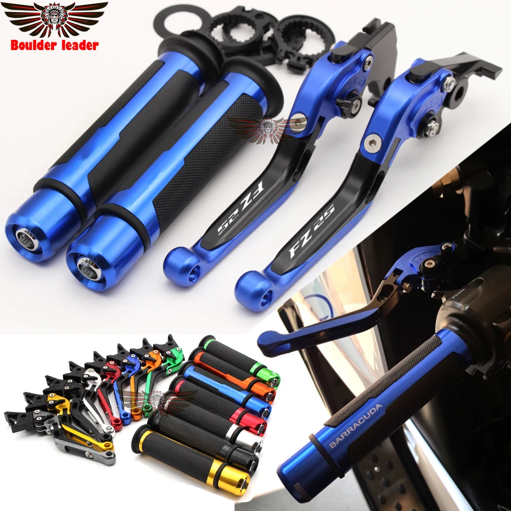 

For YAMAHA FZ25 FZ 25 2017-2018 Motorcycle Adjustable Folding Brake Clutch Levers Handlebar Hand Grips LOGO FZ25