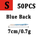 50 piezas azules