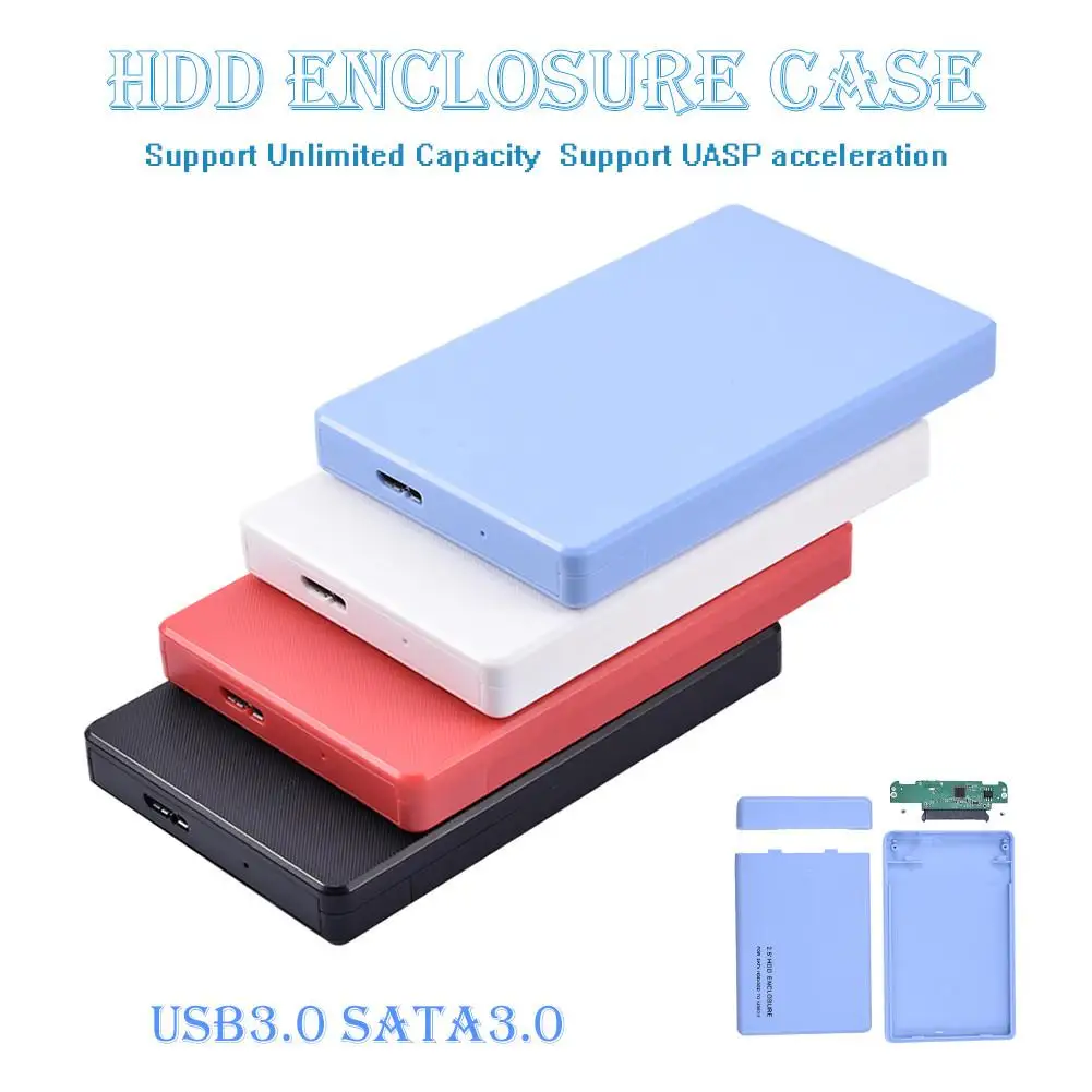 

2.5inch SATA to USB HDD SSD Hard Disk Case Enclosure SATA USB3.0 USB2.0 Portable SSD Disk Box 5Gbps External Hard Disk Enclosure