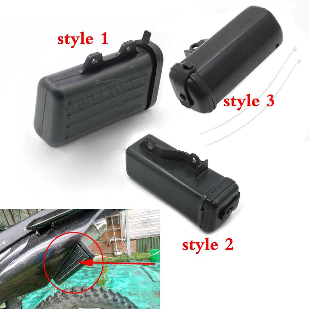 for Suzuki Djebel TW200 TW225 TW 200 225 Motorcycle Pit Dirt Trail Bikes Tool Box Holder Container Black ABS Plastic