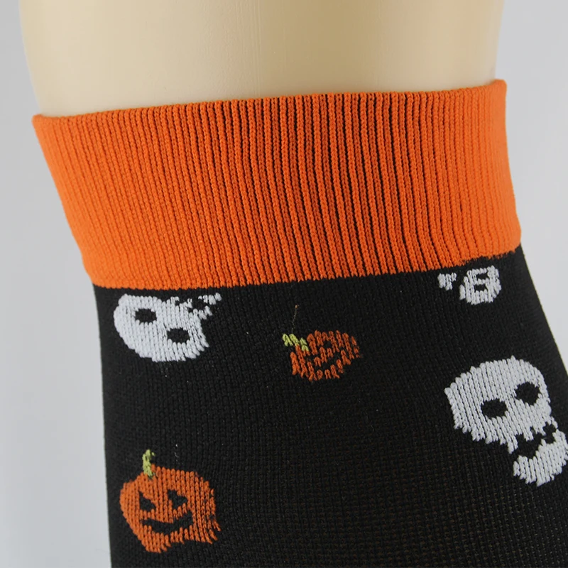 Medias de compresión de nailon para hombre y mujer, medias elásticas con diseño de Calavera, búho, Halloween, otoño e invierno, 2020