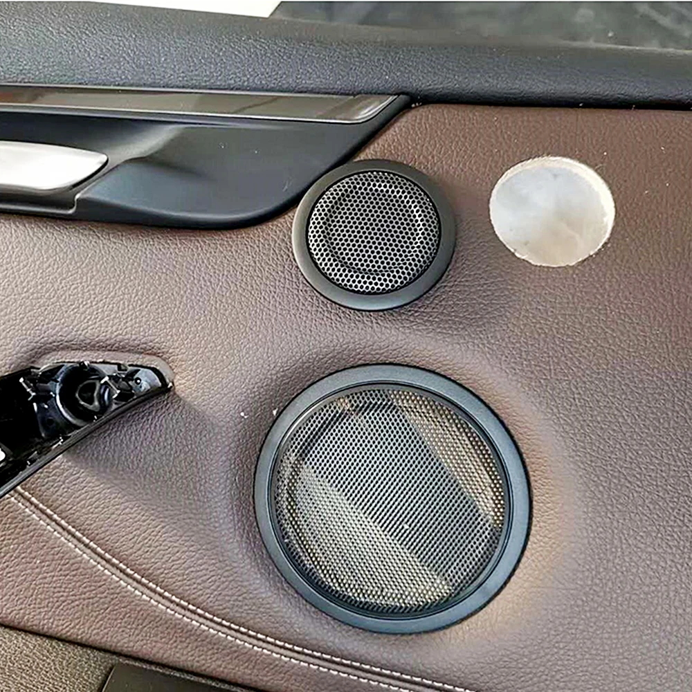 Car rear door tweeter cover for BMW F20 F22 F30 F32 F48 series treble audio speaker case trim high pitch loudspeaker decoration