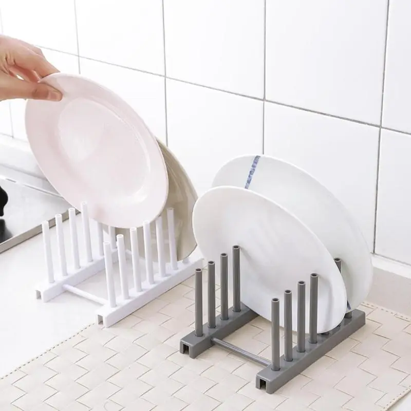 Creative Dish Plate Drain Rack Kitchen Tableware Drying Storage Tray Holder Multifunctional Cup Dish Storage Rack