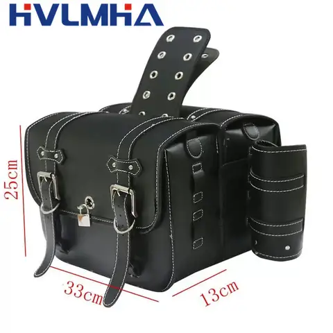 오토바이 SaddleBag 대용량 오토바이 사이드 가방 보관 도구 Harley Sportster XL 883 1200 Honda/Yamaha/Suzuki