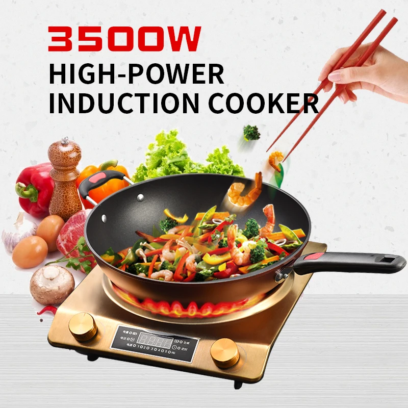 

Concave induction cooker household 3500w high-power stir-fry hot pot battery stove special price 220V