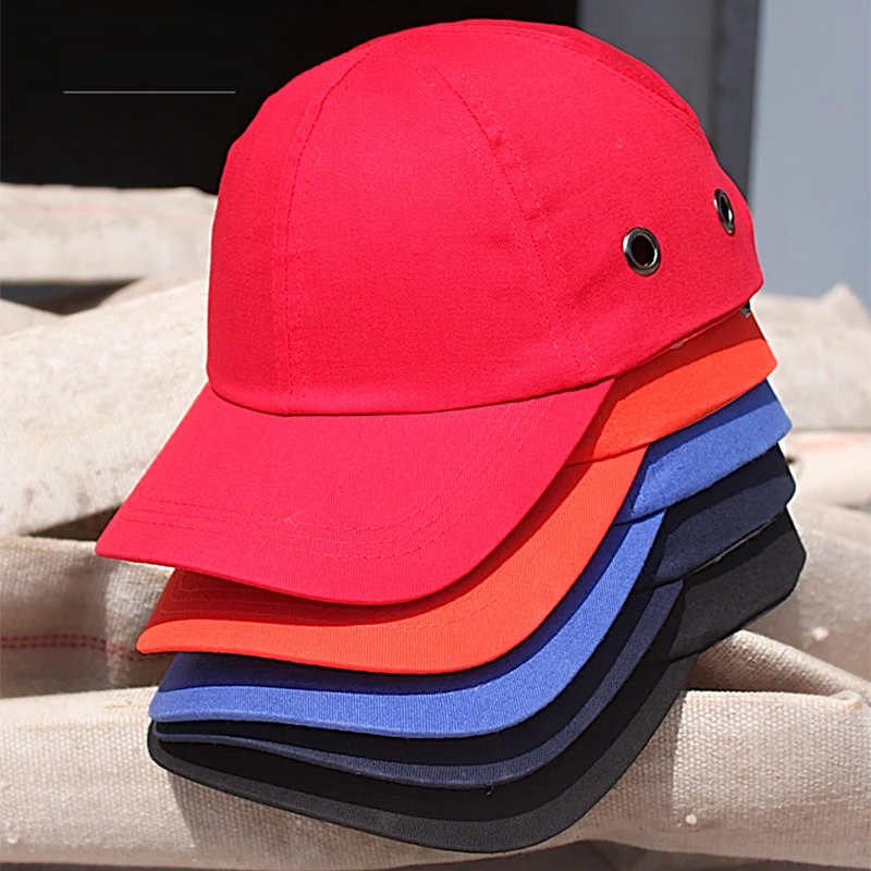 ABS Work Safety Cloth Hat Baseball Bump Caps Lightweight Safety Hat Head Protection Caps Workplace Construction Site Hat