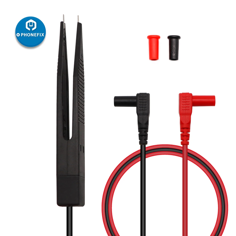 Multimeter Pinzette Stift SMD Chip komponente LCR Kondensator Meter Draht Stift Kabel Nadelspitze Sonde Führt Telefon PCB Reparatur Test clip
