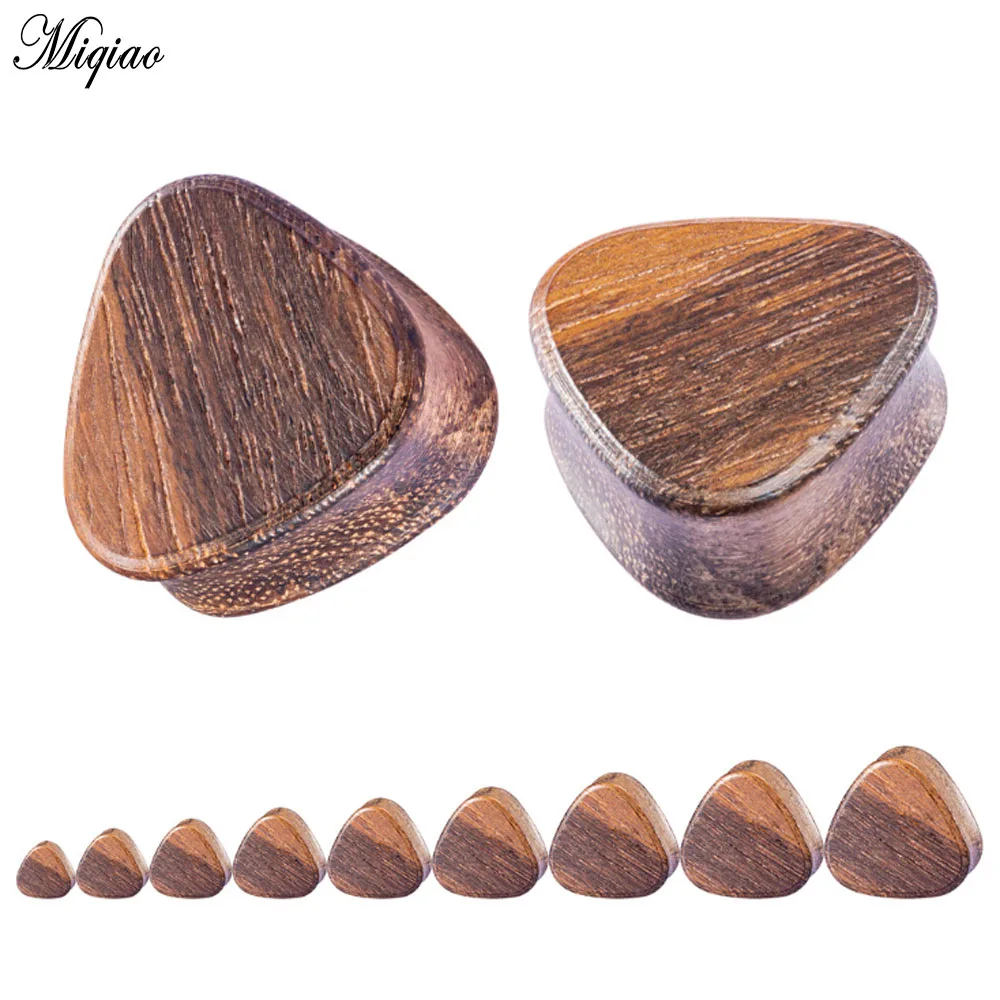 Miqiao 2 قطعة 8 مللي متر-25 مللي متر فاسق غير مصبوغ الصحية ثقب مجوهرات مثلث سجل الأذن عالية الجودة الأذن المتوسع حار بيع #2