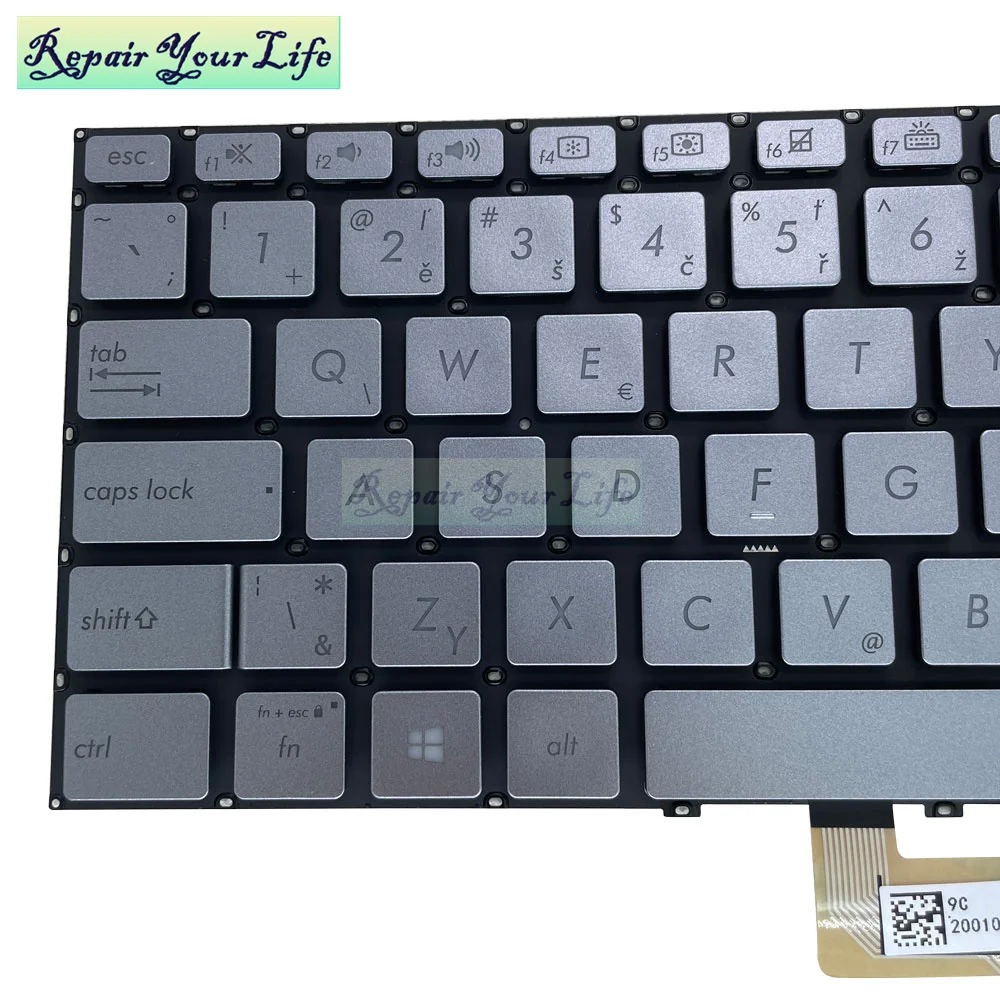 French AZERTY Czech Slovakia Backlit keyboard for ASUS Zenbook Flip UX462 UX462DA UX462FA UM462 UM462D UM462DA keyboard 262NCS00