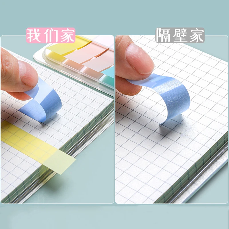 Morandi Kleur Sticky Notes Index Label Stickers Tearable Waterdichte Memo Pad Notebook Planner Bookmark Briefpapier