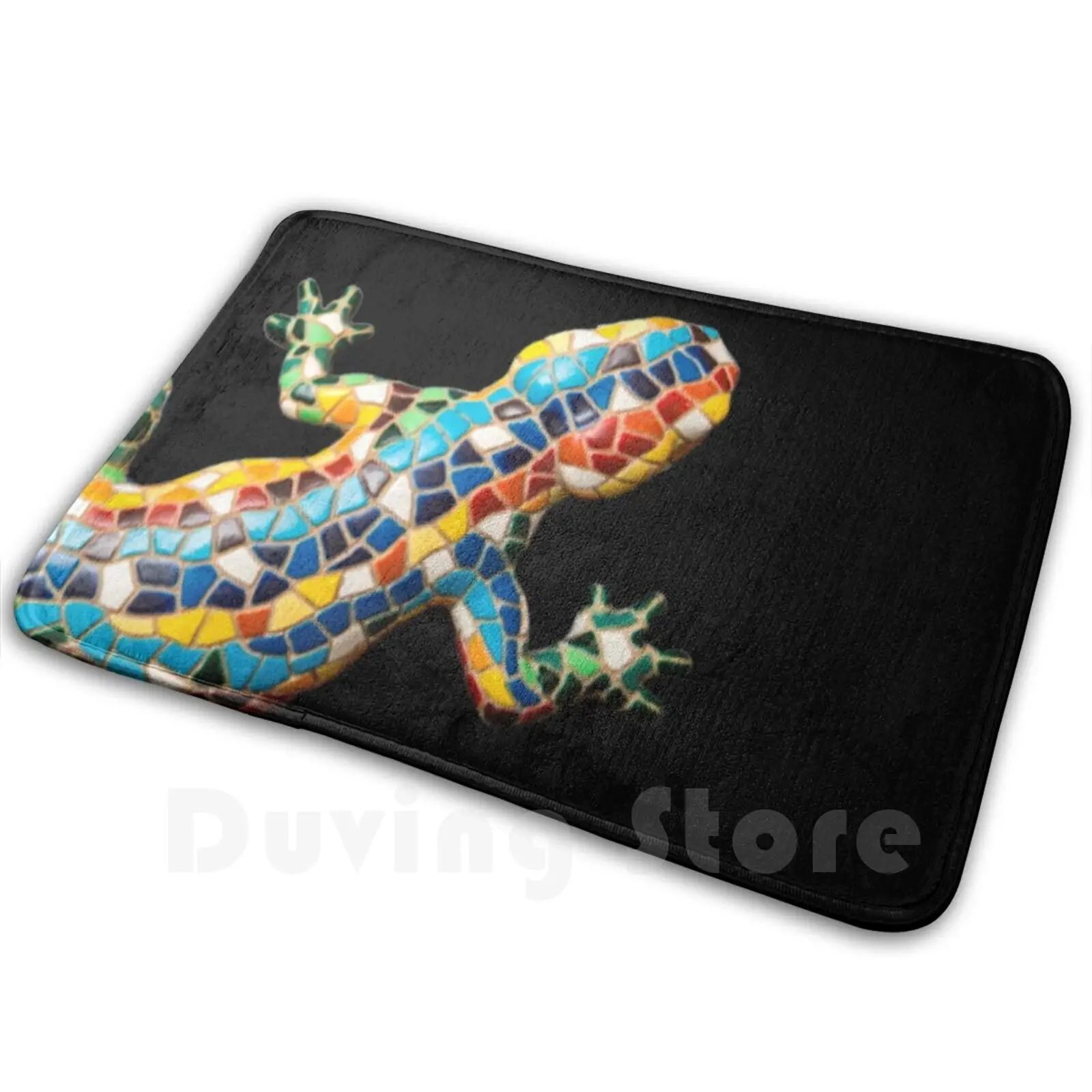 Lizard Carpet Mat Rug Cushion Soft White Black Flamenco Spain Letters Womens Dance Phrases English Spanish Mother Heat