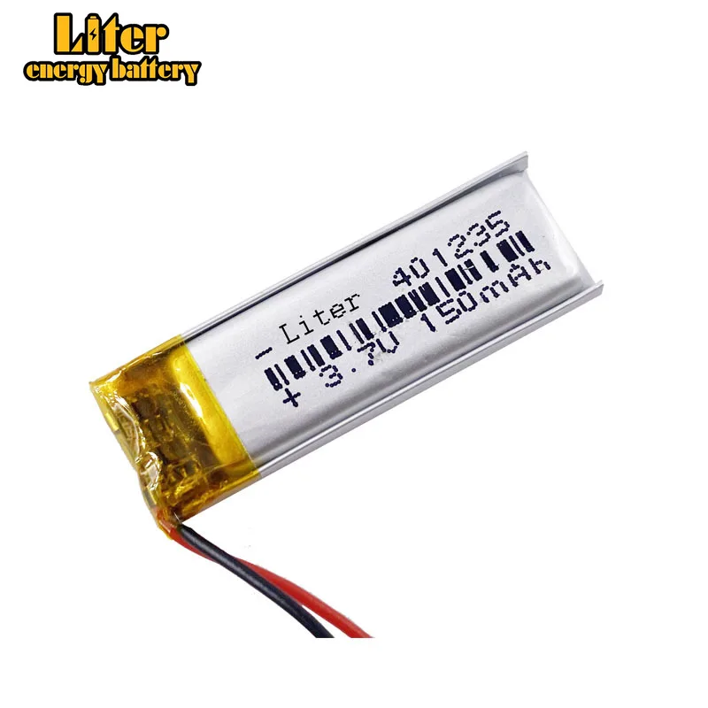 

3.7V 150mAh 401235 Lithium Polymer Li-Po li ion Rechargeable Battery cells For Mp3 MP4 GPS mobile bluetooth tablet battery