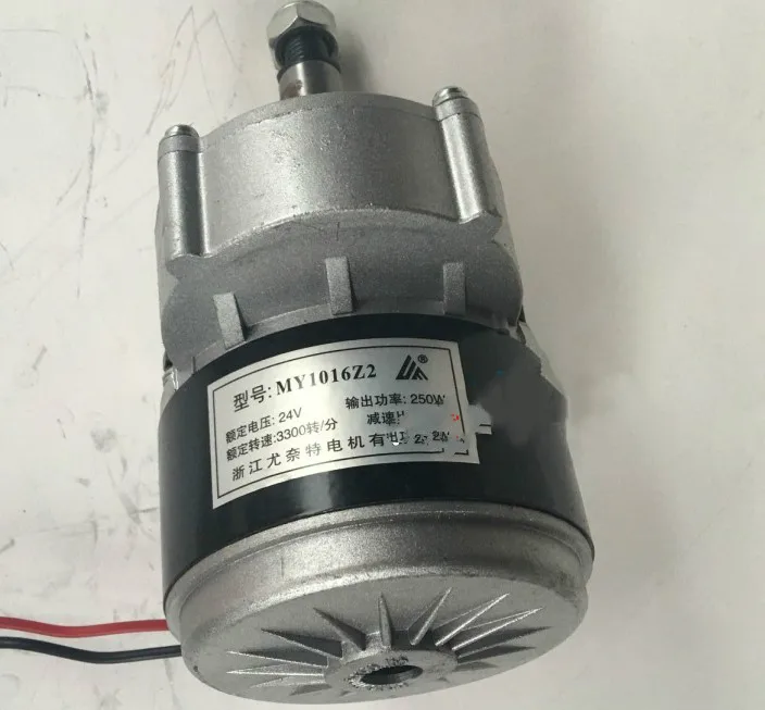 1016Z2 Extended thick shaft geared motor 24V/36V/250W/350W two-wheeled balance car motor