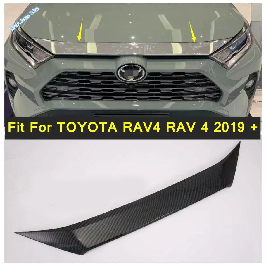 

Lapetus Chrome Auto Styling Front Grille Hood Lip Molding Cover Engine Panel Trim 1PCS Fit For TOYOTA RAV4 RAV 4 2019 - 2021