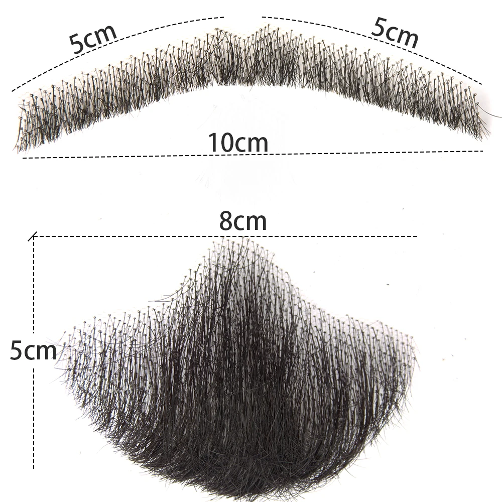 LiangMo Lace Beard For Men Cosplay Lace Invisible Fake Beards Hair Hand Made Mustache Hair Lifelike