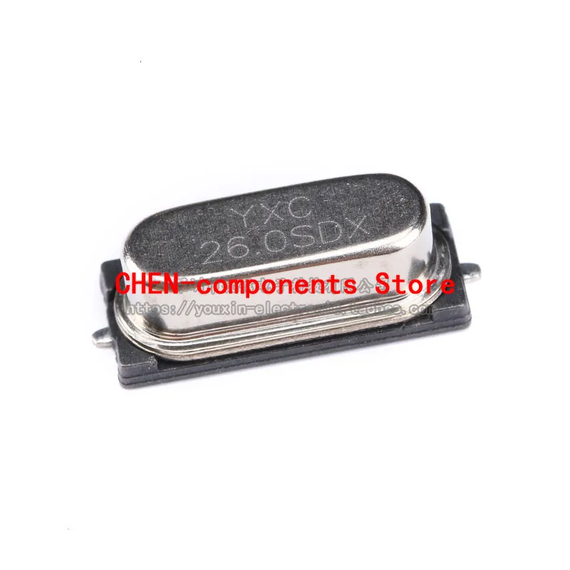 10Pcs SMD Passive Crystal Oscillator/HC-49SMD 26MHz 20ppm 20PF X49SM26MSD2SC