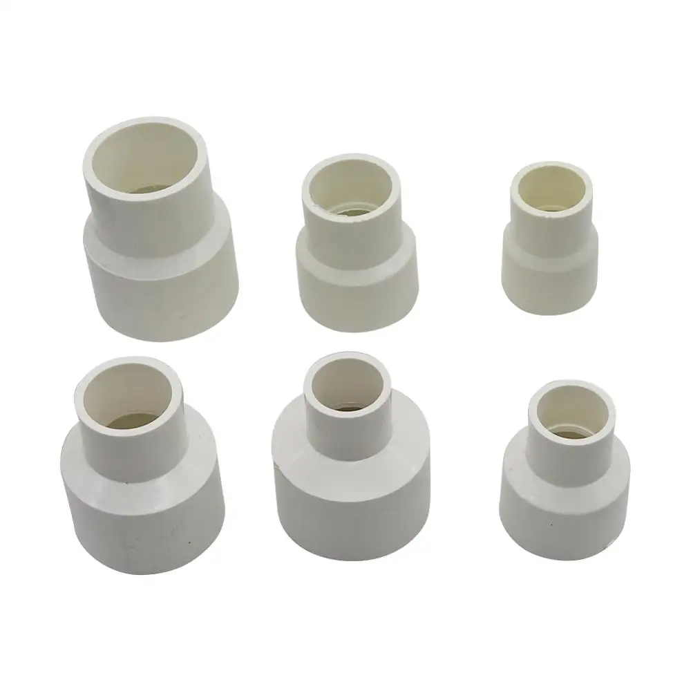 25 to 20mm 40to 32mm 40/32 to 20/25mm PVC Straight Reducing Connectors Pipe Reducer Adapter Irrigation Water Pipe Fittings 1Pc