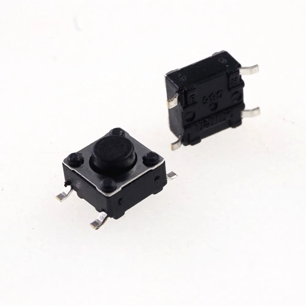 10 100 PCS Normal Closed Tact Switch 6X6X4.3 SMD vertical Tactile Push Button Switch Force 250g Normally closed SMT