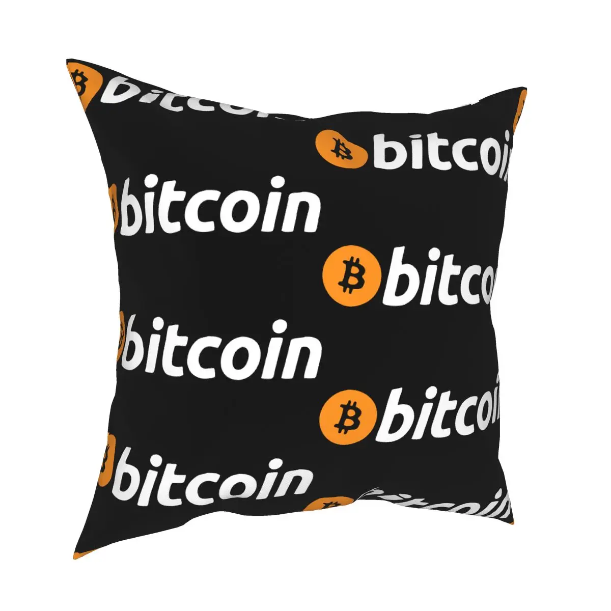 Bitcoin Crypto Cryptocurrency Btc Square Pillow Case Polyester Decorative Pillow Bitcoin Ethereum Blockchain Cushion Covers