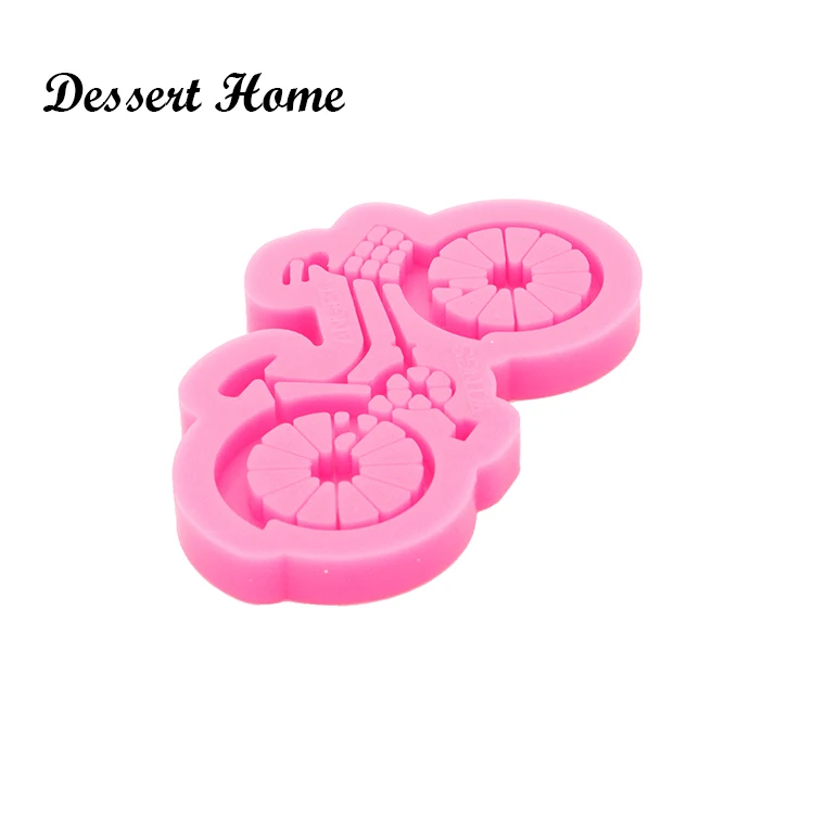 DY0556 Glossy Resin Bicycle Molds, Mold for Keychain , Silicone Molds DIY Epoxy Jewellery Making, Motorcycle Clay Molds